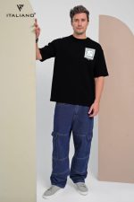 تي شيرت قطن رجالي أوفر سايز-130