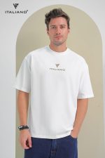 تي شيرت قطن رجالي أوفر سايز-137