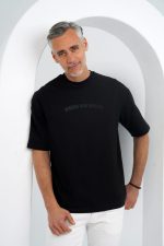 ⁦تي شيرت قطن رجالي أوفر سايز-141⁩ - الصورة ⁦4⁩