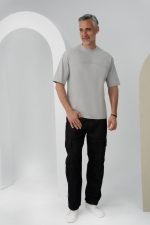 ⁦تي شيرت قطن رجالي أوفر سايز-142⁩ - الصورة ⁦2⁩