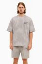 Men's Short Pajama Set-Gray