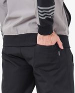 Robust Soft Track Suit-Black-gray-23029 - Image 5