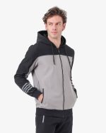 Robust Soft Track Suit-Black-gray-23029 - Image 3