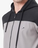 Robust Soft Track Suit-Black-gray-23029 - Image 2