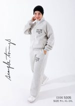 Ladies cotton track suit-5005