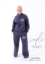 Ladies cotton track suit-5005